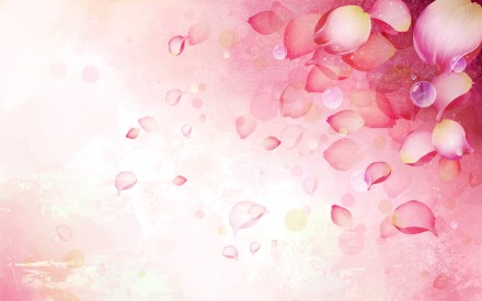 pink flower ppt backgrounds